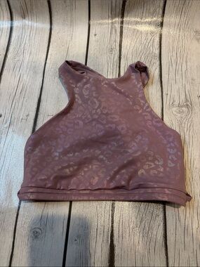 Werk girls size your large long line iridescent lavender racer back fitness tank